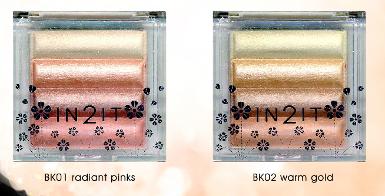 Facial highlighters อินทูอิท เฟเชียล ไฮไลท์เทอร์ BK01 Radiant Pinks